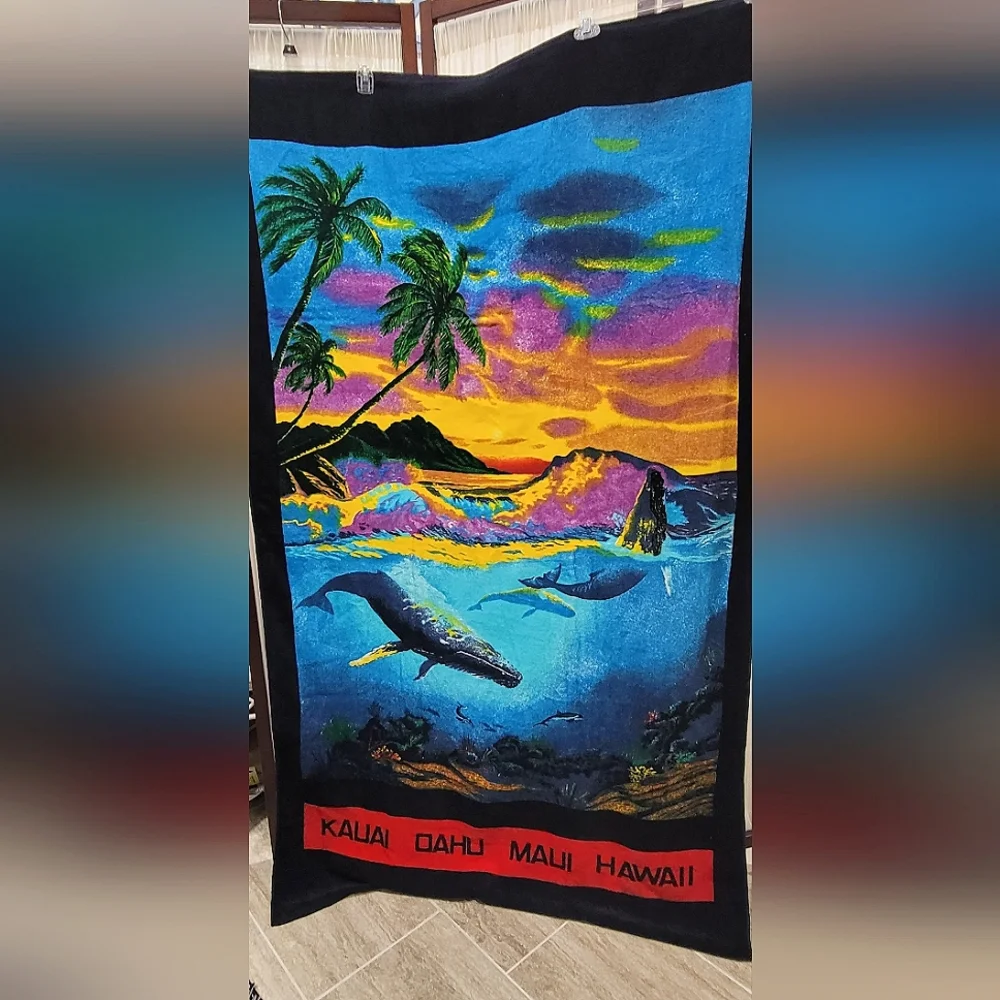 Vintage Hawaiian Beach Towel - Large NEW